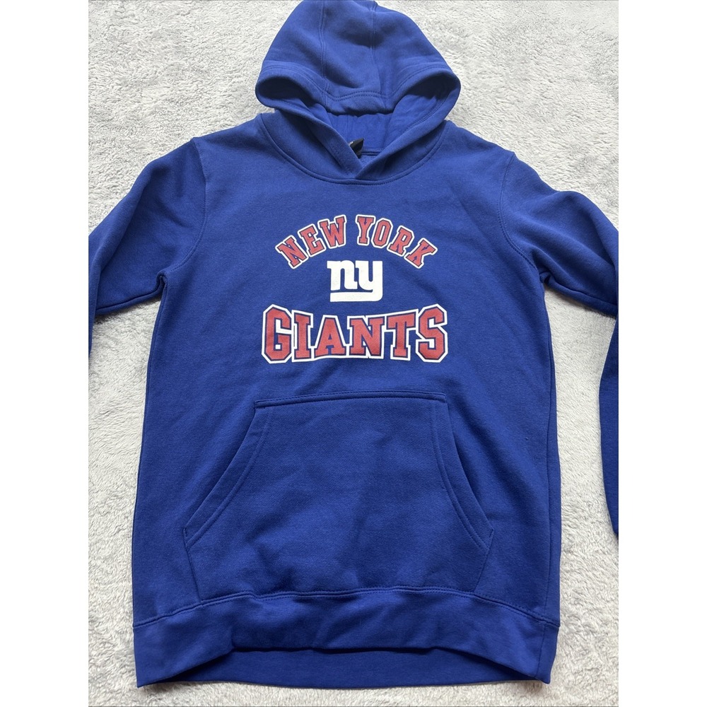 New York Giants NFL Classic Hoodie Youth Boys L 14/16 Blue New Without Tags‎